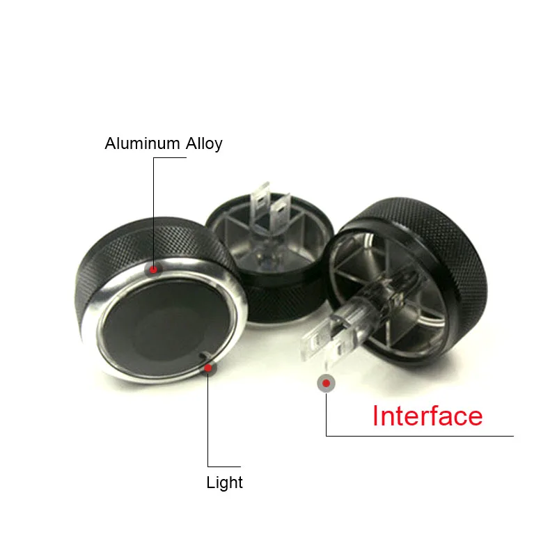 3 шт. алюминиевый сплав автомобильный Кондиционер ручки для Nissan TIIDA NV200 LIVINA 04-10 Sylphy