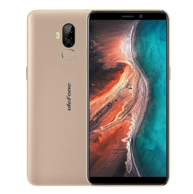 Gold Ulefone P6000 Plus 6350 мАч Смартфон Android 9,0 6 дюймов HD+ Двойная камера Ouad Core 3 ГБ 32 ГБ сотовый телефон 4G мобильный телефон Android - Цвет: Gold