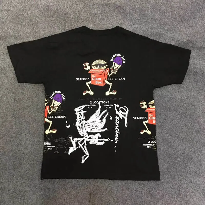19SS CPFM. XYZ w. W. C. D. Футболки мужские 1:1 с принтом из пены Astroworld Трэвиса Скотта футболка Kanye с коротким рукавом футболки