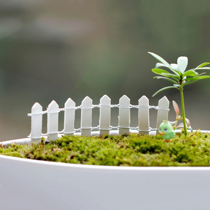 Горячая продажа мини забор барьер деревянный ремесло миниатюрный Сказочный Сад