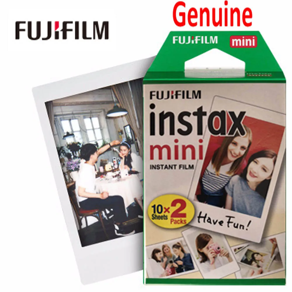 Оригинальная пленка Fujifilm Instax Mini 50 шт. 60 40 20 10 листов для Fuji Camera 7s 8 9 90 25 55 Share SP 1