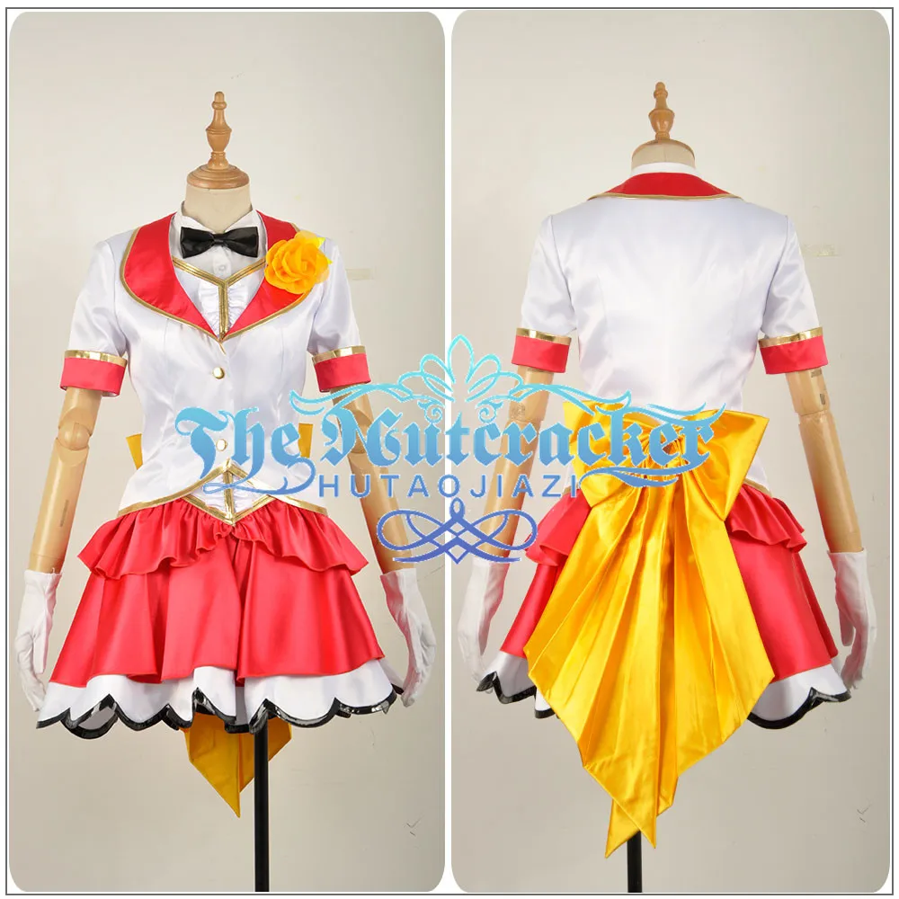 Милый! солнце! Aqours Palgantong билеты будущее Takami Chika Косплей Костюм на заказ с коротким