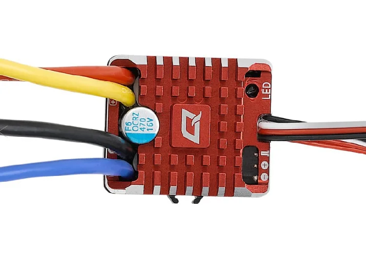Hobbywing QuicRun WP 1080 гусеничный Whaterproof матовый ESC встроенный BEC 2-3S Lipo со светодиодный программной картой для 1/10 1/8 RC автомобилей