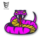 EARLFAMILY 13 см x 9 см злобная розовая змея Автомобильная наклейка мультяшная Светоотражающая наклейка для стайлинга автомобиля мотоцикла автомобиля Переводные аксессуары