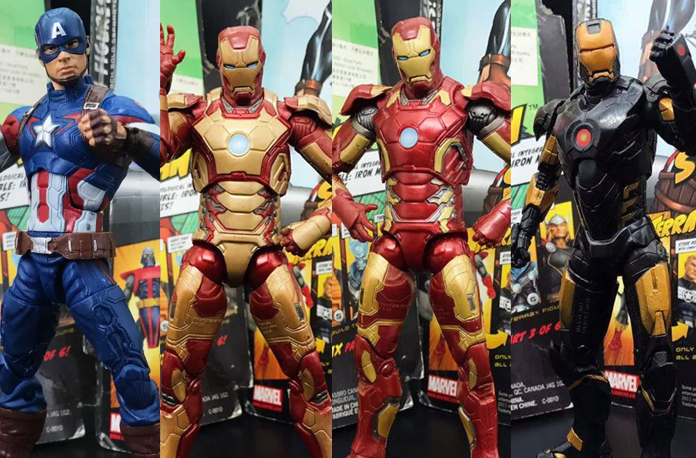 Marvel Legends Капитан Америка и Железный человек MK43 MK42 золото-черный броня " свободная фигурка