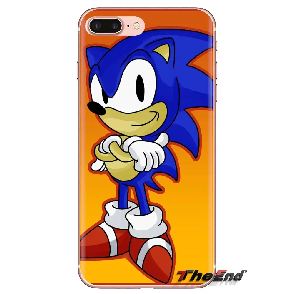 Мягкие прозрачные чехлы для iPod Touch Apple iPhone 4 4S 5 5S SE 5C 6 6S 7 8 X XR XS Plus MAX Sonic the Hedgehog |