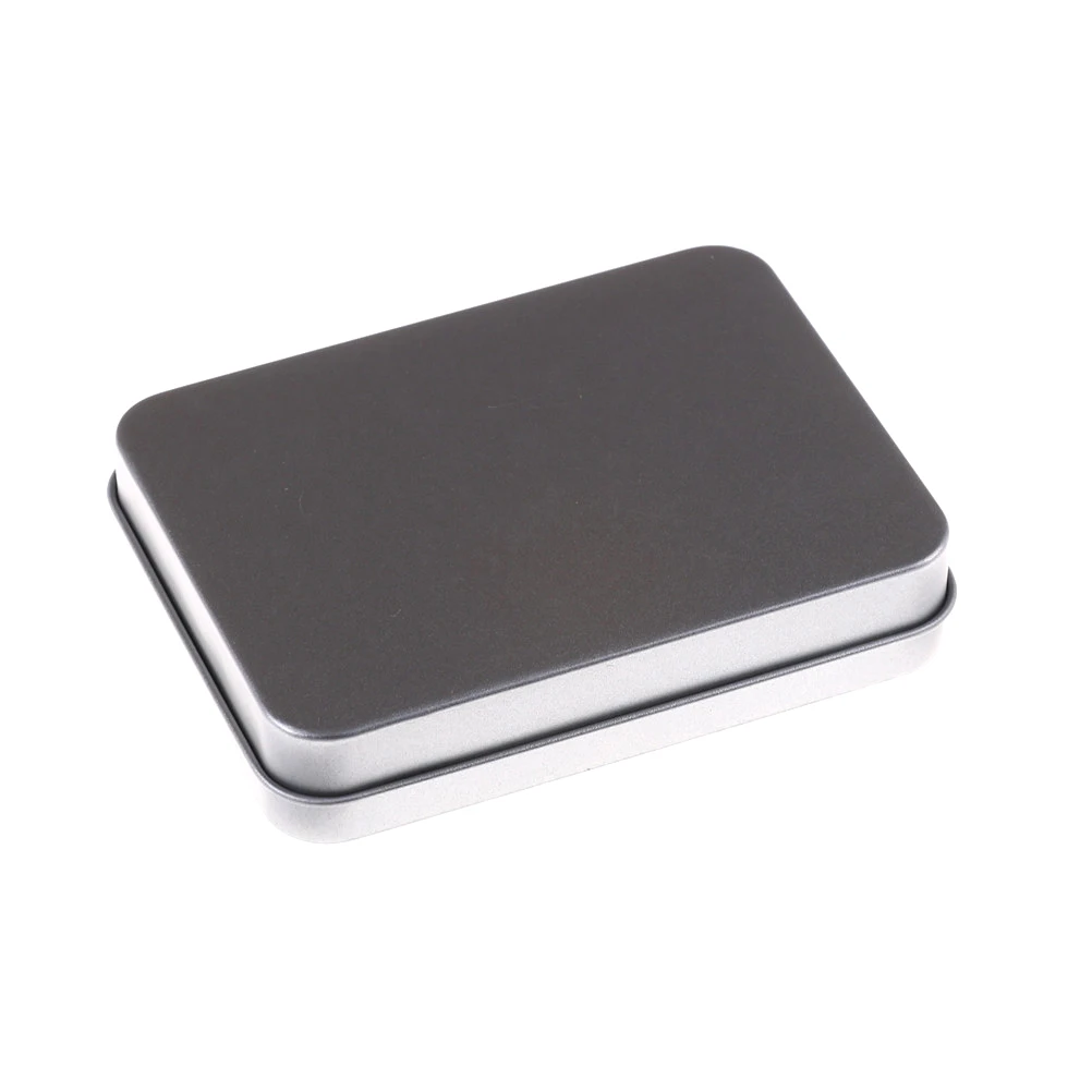 1pcs Small Empty Storage Box Silver Flip Metal Tin Case Organizer For Money Coin Keys Luxurious Tool | Инструменты