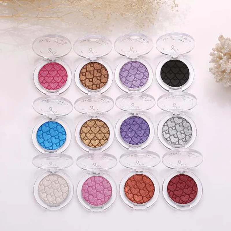 Новинка 2017 года модели 1 шт. Розовый Тени для век блестки теплые Цвет тени с теней
