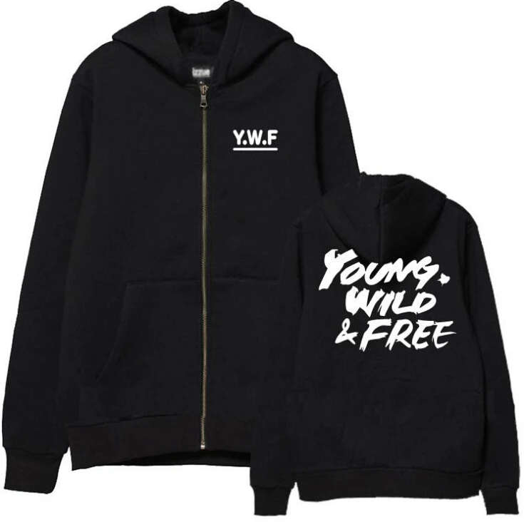 

Kpop bap b.a.p young wild&free printing hoodie for men women fashion fleece sweatshirt jacket supportive sudaderas