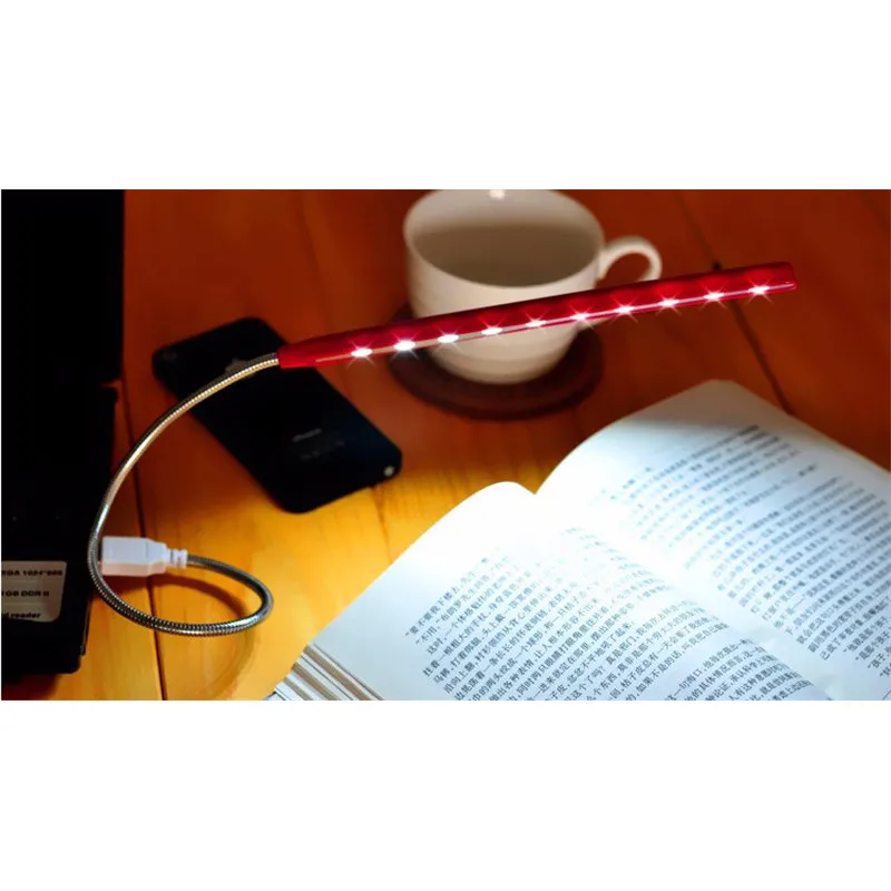 Настольная лампа с клавиатурой гибкая железная цепь USB светодиодный ночник