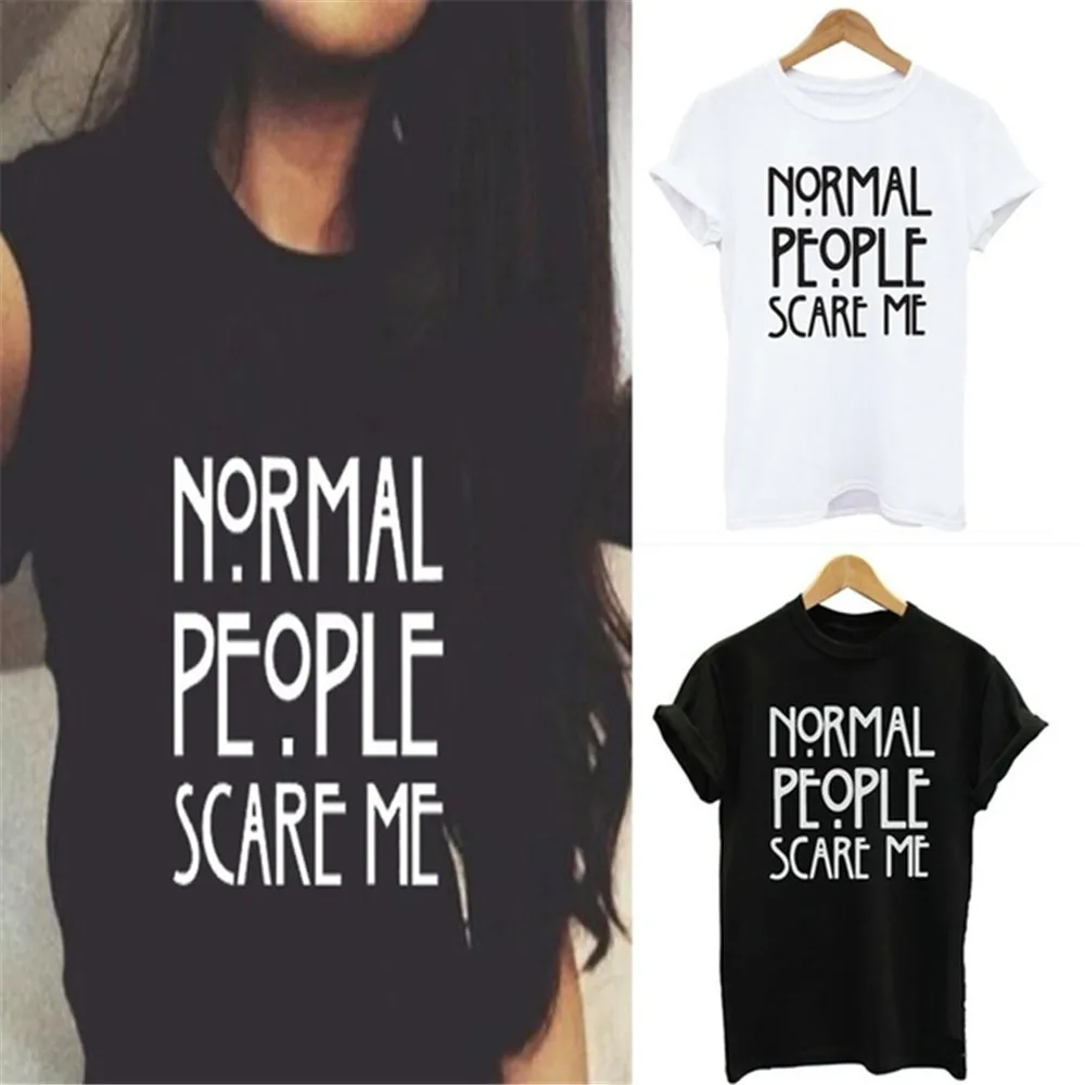 Женская темно Бордовая футболка из хлопка с принтом нормальные люди забавная