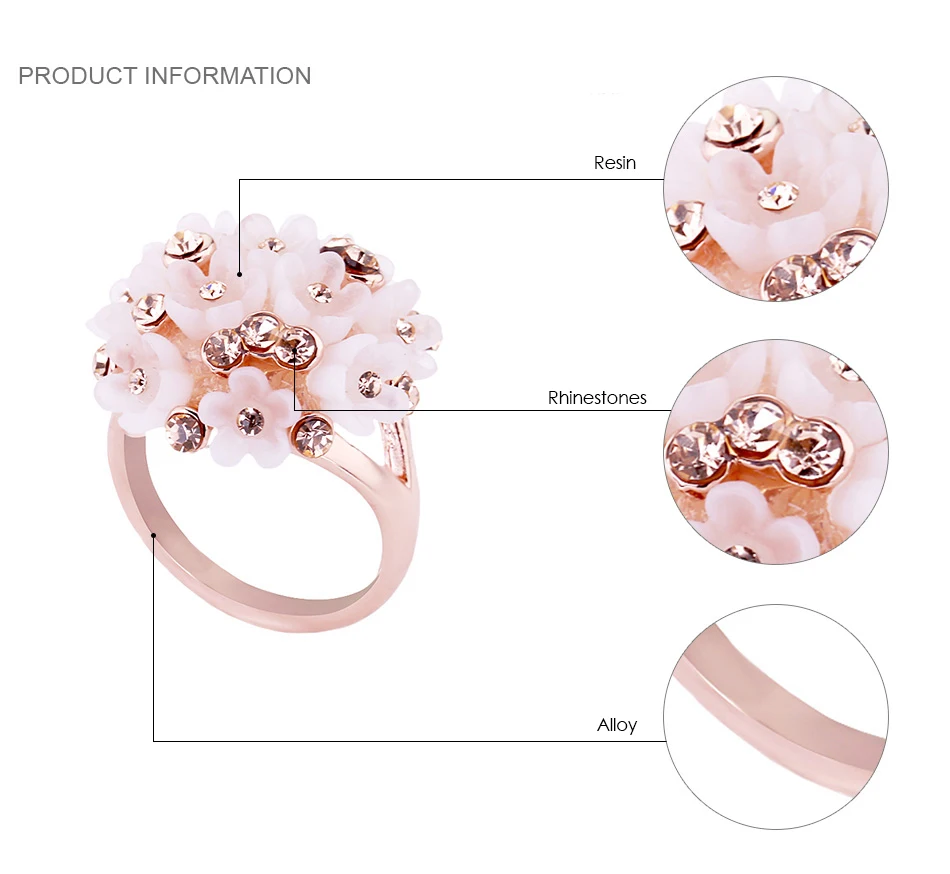 KAYMEN класса Люкс из цинкового сплава золотых розов инкрустированные стразы и