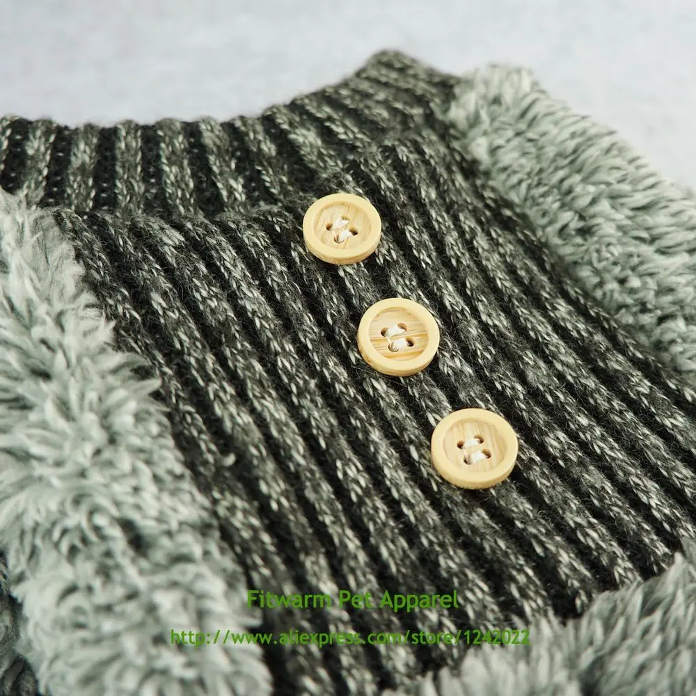 Fitwarm пушистая флисовая термо одежда для домашних животных собак Пижама пальто