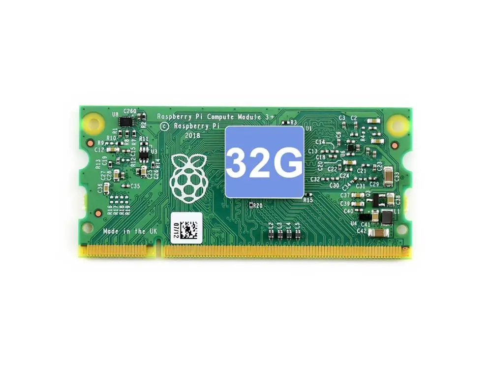 Макетный комплект Raspberry Pi компьютерный модуль 3 +/32 ГБ тип B см3 + плата ввода-вывода