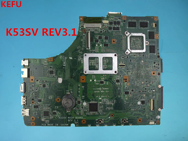 KEFU материнская плата для ASUS K53SV REV3.1 HM65 X53S A53S K53SJ K53SC P53S K53SM Тесты 100% OK|Материнские