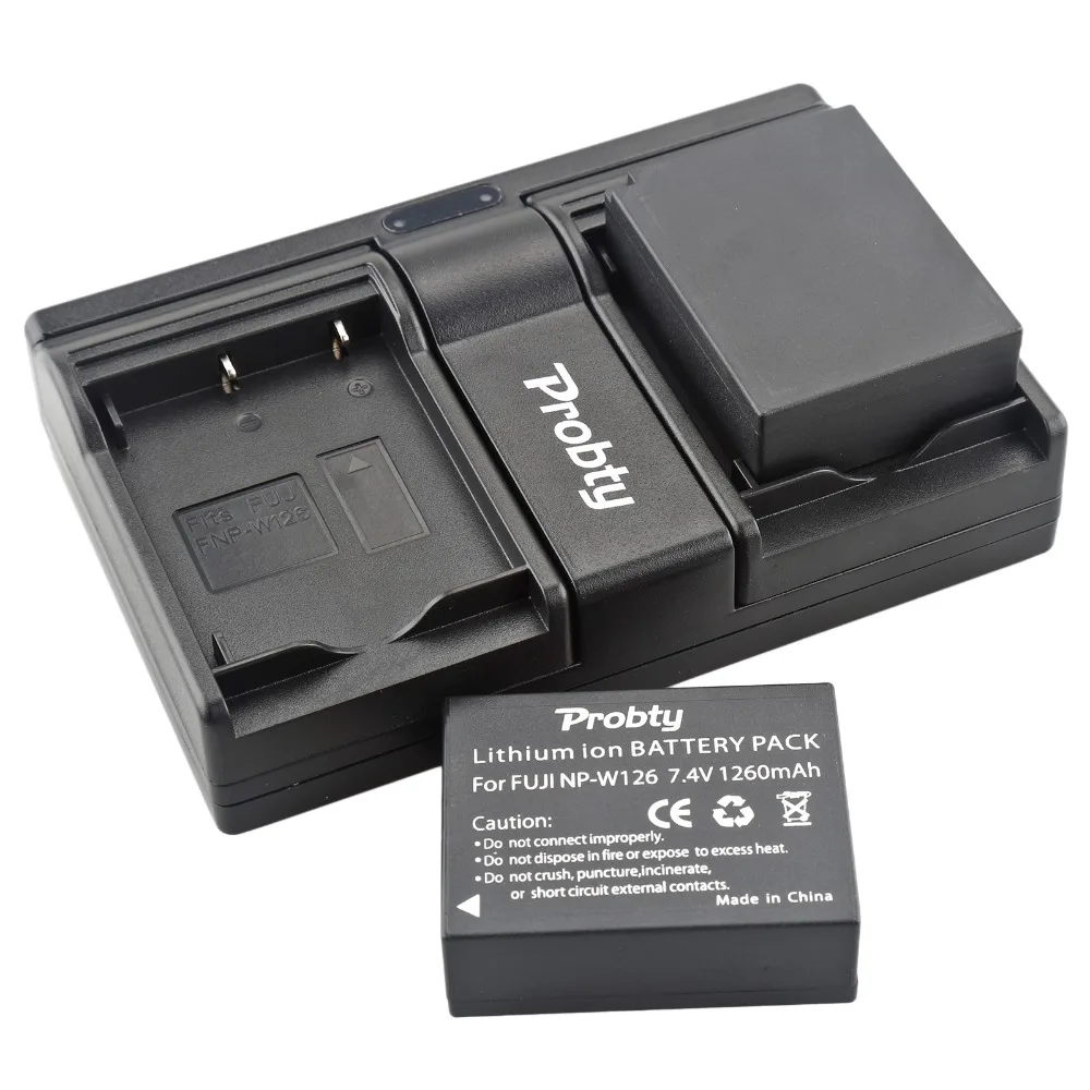 2 шт. NP-W126 NP W126 батарея + USB двойное зарядное устройство для Fujifilm X100F X-T10 X-T20 X-Pro1 HS30EXR