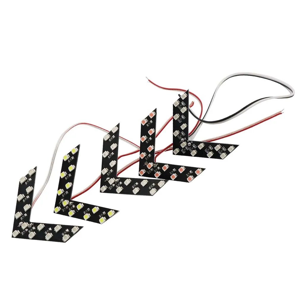YSY 100X14 SMD Светодиодная панель со стрелкой желтый белый для автомобиля зеркало