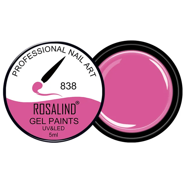 RF838 ROSALIND 5 мл Гель-лак для рисования 142 цветов набор гель-лаков для ногтей для маникюра Сделай Сам верхнее Базовое покрытие Hybird дизайн праймер для ногтей - Цвет: RF838