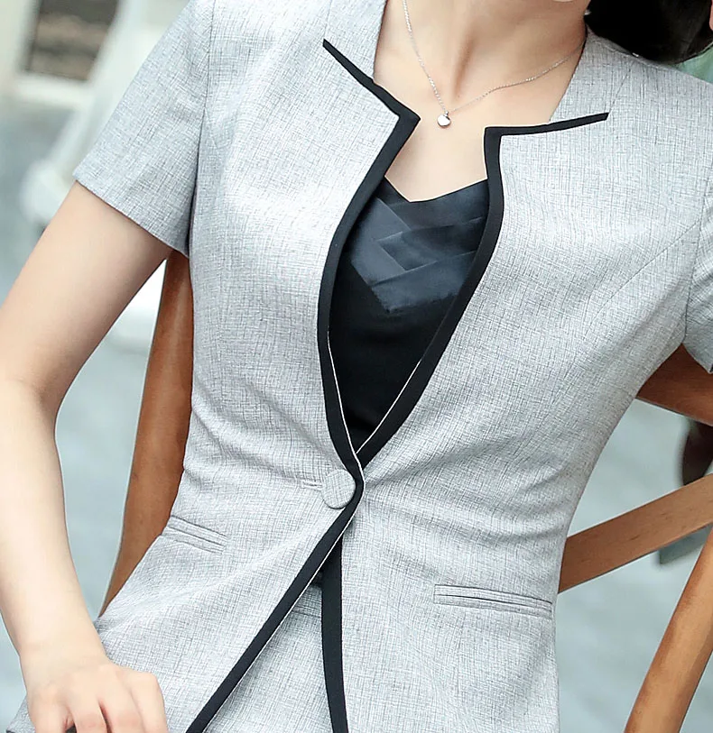 2018 официальные женские летние блейзеры Профессиональная форма дизайнерские