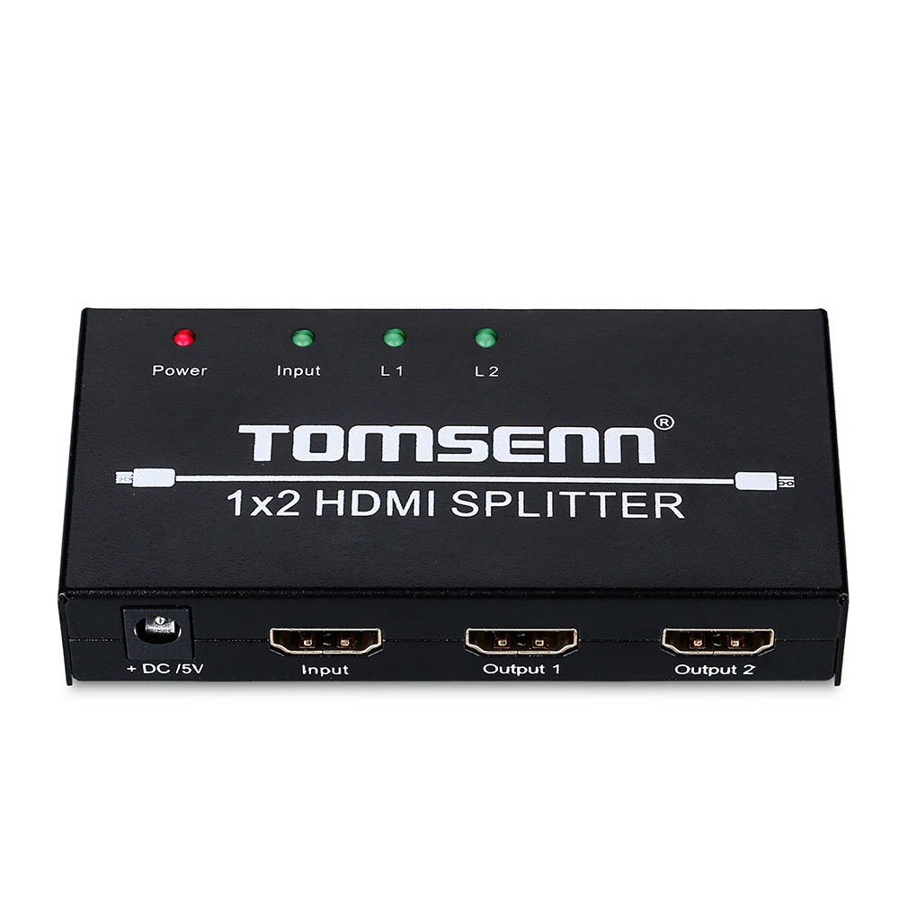 Hdmi Сплит тер 1x 2 сплит 1 в выход усилитель двойной дисплей для HDTV DVD PS3 Xbox Full HD