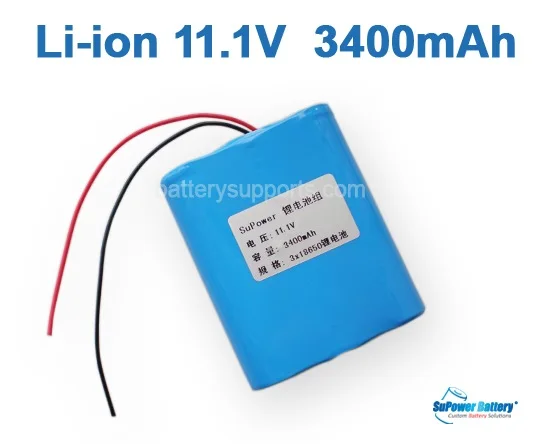 Литий-ионный перезаряжаемый аккумулятор SuPower 10 8 В 11 1 в 12 6 3400 мАч макс 4A со