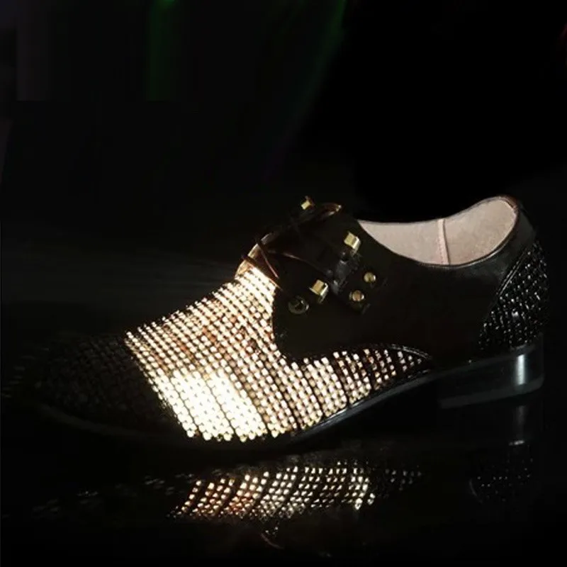 Мужские деловые туфли из натуральной кожи коричневые оксфорды с перфорацией