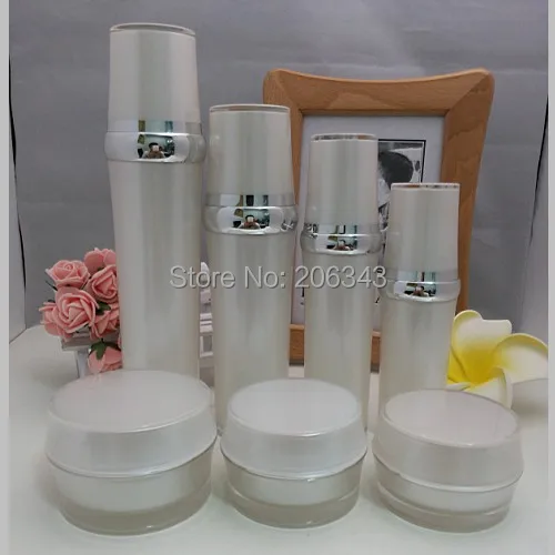 30 мл жемчужно-белый акрил баррель типа пресс-насос лосьон. Бутылка для эмазии