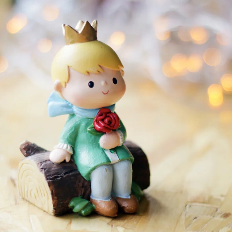 Милый мультфильм подарки искусство ремесла Маленький принц фигурка может быть украшена на рабочий стол/горшки/Торт украшения дома