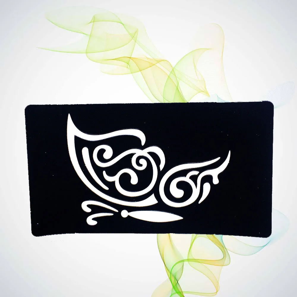 Кружевная бабочка искусственная татуировка трафареты для женщин и девушек боди