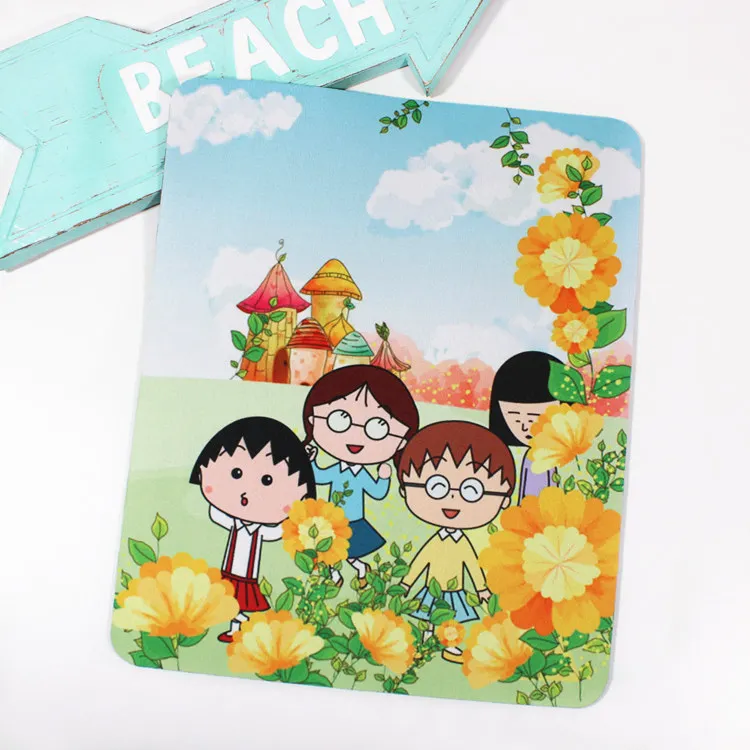 1 шт. Kawaii Japan Anime Maruko Momoko коврик для мыши украшения для дня рождения Детские держатели канцелярские коврики для мыши