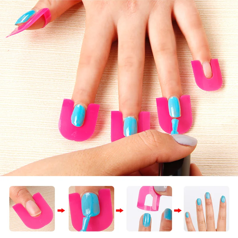 26 шт./упак. ногтей протектор лак для Типсы УФ формы геля женщин гель Советы |