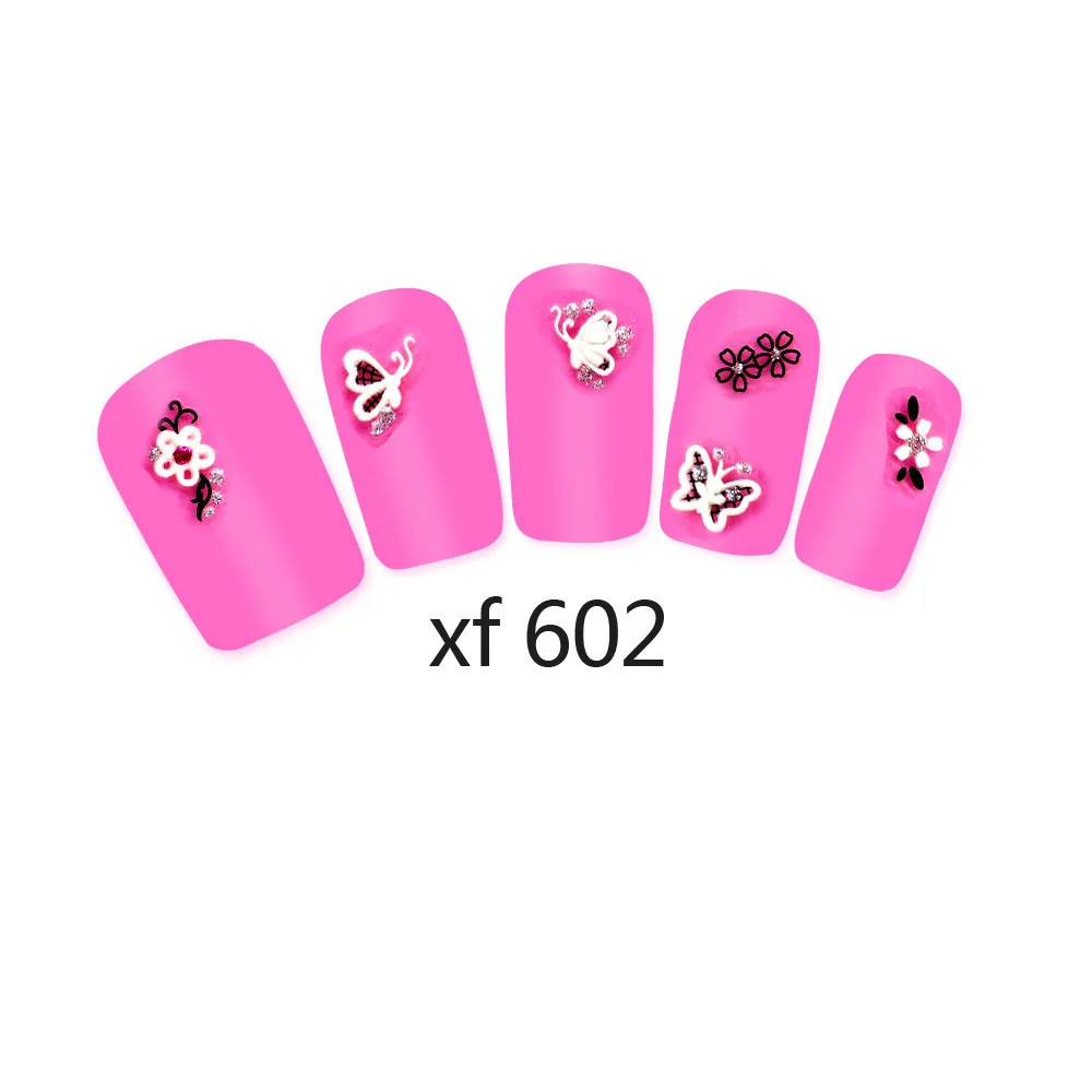 Nail Art Наклейки Для Ногтей Наклейка Симпатичные Carving Цветы И Бабочки Купить Один