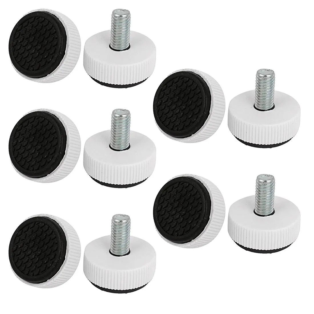 5 pack M8 x 15mm Adjustable Screw on Furniture Glide Leveling Feet Leg 10pcs