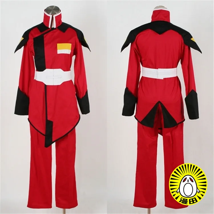 

Free shipping Cartoon Anime GUNDAM SEED DESTINY Cosplay ZAFT Red military uniform Cos Woman Man Halloween Party Cosplay Costume
