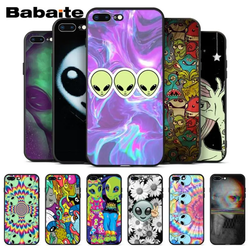 Babaite эстетика милый alien space печать рисунок чехол для телефона Apple iPhone 8 7 6 6S Plus X XS MAX 5
