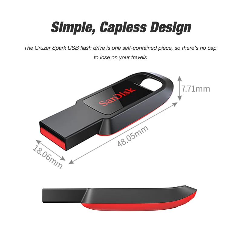 Sandisk CZ61 USB флэш-накопитель 2 0 флешки 128 Гб 64 Флеш накопитель 32 оперативной памяти 16