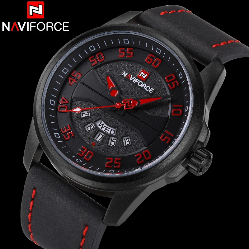 Часы наручные NAVIFORCE Мужские кварцевые брендовые армейские спортивные
