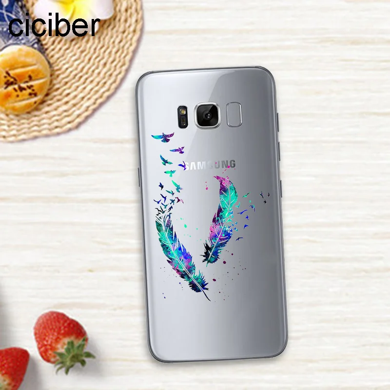 Ciciber Ананасовый Фламинго Единорог панда для чехлов samsung Galaxy S7 Edge S8 S9 Plus J5 J7 2016 Note 8