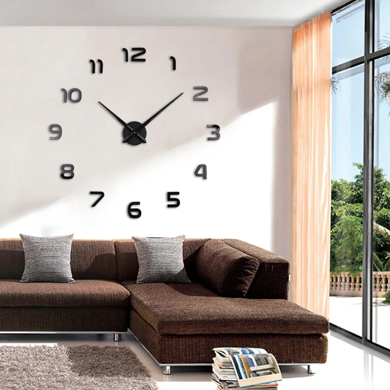 3D DIY настенные часы Современный стиль 2019 новые Saat Reloj De Pared металлические