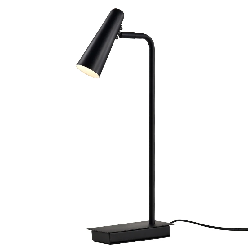 

Nordic Creative Study Lamp Simple Bedroom Bedside Lamp Learning Iron Base Simple European Table Lamp