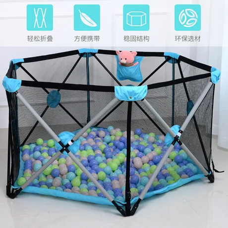 Детский манеж piscina de bolas para bebes дети одна кнопка складной портативный манеж cabane enfant barrera ballenbak 144*72 см