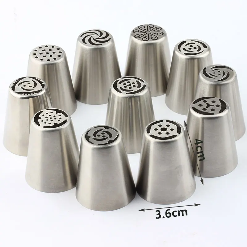 Кондитерские насадки большого размера в форме розы русские сферические для