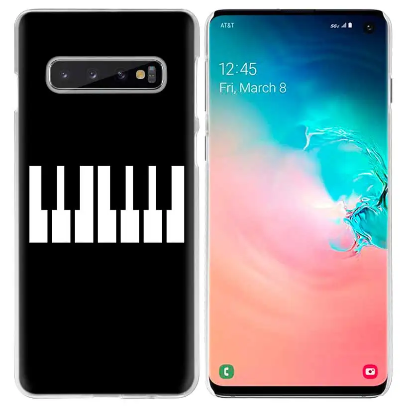01 С надписью «I Love Пианино музыкальный чехол для samsung Galaxy S10 5G S10e S9 S8 M30 M20 M10 J4 J6 плюс J8 Note 8 9 прозрачный жесткий чехол для телефона pc - Цвет: 01
