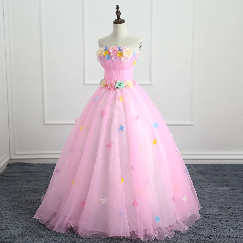 Женское бальное платье Mrs Win кружевное с цветами и кристаллами | Свадьбы торжества