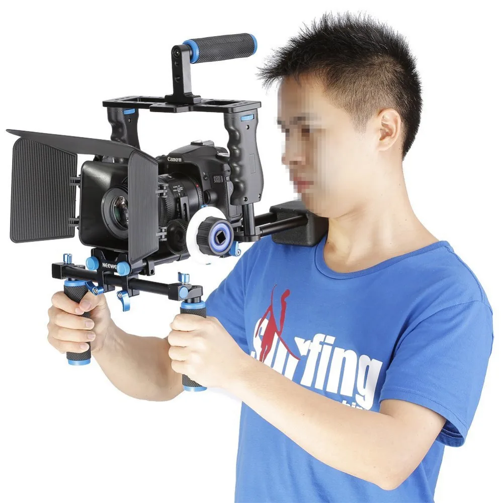 Neewer алюминиевый фильм Комплект система Rig для Canon/Nikon/Pentax/sony/DSLR камер :( 1) Видео