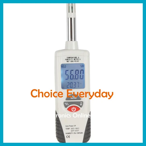 Multi-function Digital LCD Display Humidity & Temperature Meter Hygrometer Thermometer With Wet Bulb / Dew Point | Инструменты