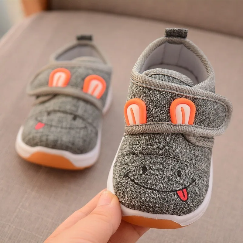 New Lovely Cartoon Baby First Walkers Infant Boys Girls Crib Shoes Cotton Fabric Anti-slip Bottom Casual for |