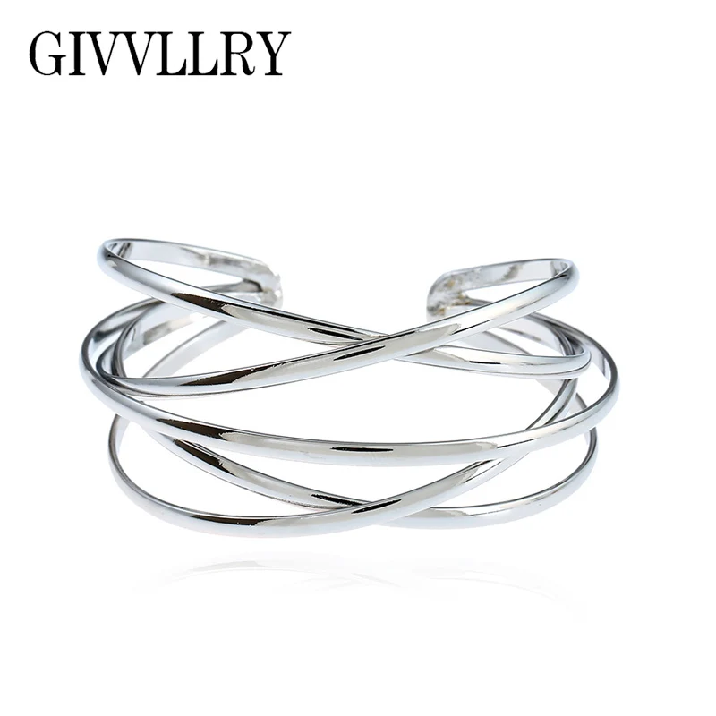 Free Shipping Creative Hollow Metal Wide Cuff Bangles For Women Bangle Jewelry | Украшения и аксессуары