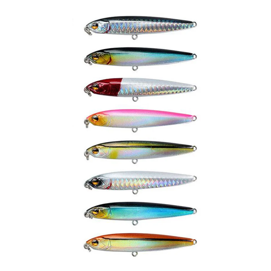 

8pcs NEW Pencil lure 13.5g 75mm minnow fishing lures hard bait high quality vibrating light jigging japan fishing tackle