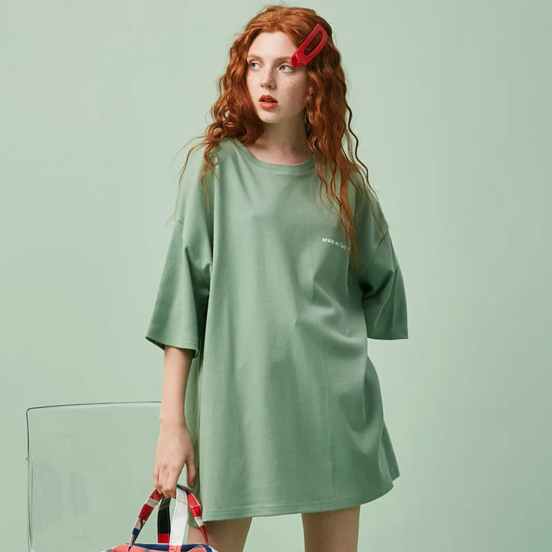 UNIFREE 2019 Новое поступление летний топ желтая футболка женская с коротким рукавом